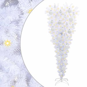 vidaXL Umjetno božićno drvce s stalakom Bijelo 120 cm PVC i čelik