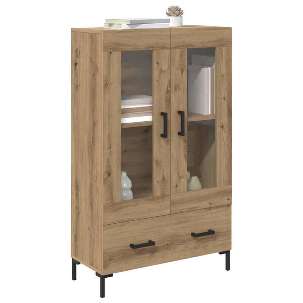 vidaXL Highboard Umjetnički hrast 69,5 x 31 x 115 cm Konstruirano drvo