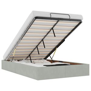 vidaXL Okvir kreveta bez madraca svjetlosivi 120 x 200 cm bar&scaron;unasti