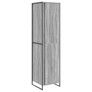 vidaXL Ormar Siva Sonoma 50 x 50 x 200 cm Konstruirano drvo