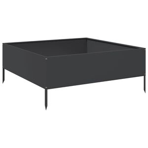 vidaXL Povi&scaron;ena vrtna gredica crna 100x100x41 cm od čelika