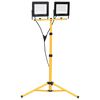 vidaXL LED reflektor sa stativom 2 x 100 W topli bijeli