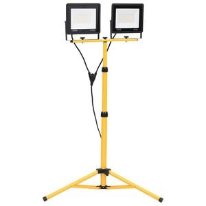 vidaXL LED reflektor sa stativom 2 x 100 W topli bijeli