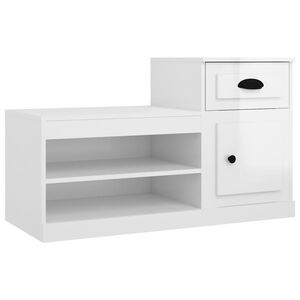 vidaXL Ormarić za cipele sjajni bijeli 100x42x60 cm konstruirano drvo