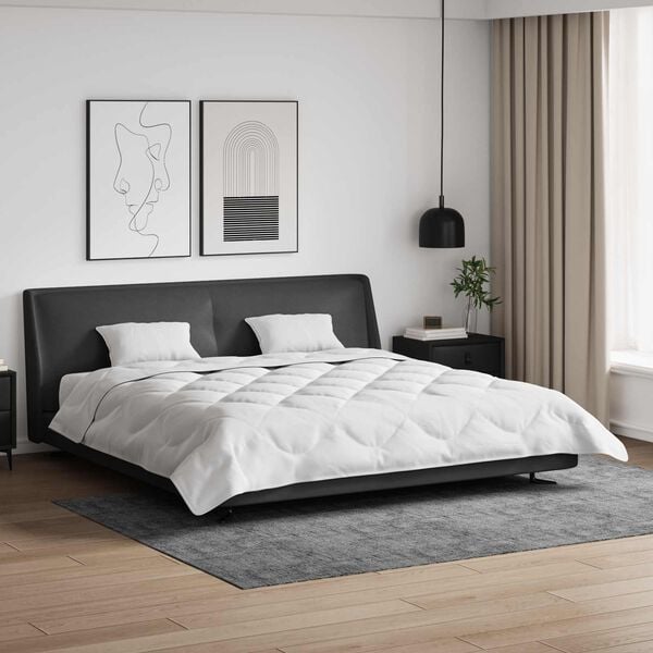 vidaXL Poplun s jastukom 3 pcs Bijelo Mikrofibra