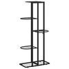 vidaXL Stalak za cvijeće s 5 razina 43 x 22 x 98 cm crni metalni