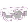 vidaXL 5-dijelni set vrtnih sofa s jastucima poliratan i bagrem bež