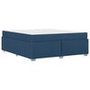 vidaXL Krevetna konstrukcija s madracem Plava 180 x 200 cm tkanina