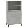 vidaXL Highboard Betonska siva 60 x 36 x 110 cm Konstruirano drvo