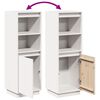 vidaXL Visoka komoda bijela 37 x 34 x 110 cm od masivne borovine