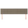 vidaXL Uzglavlja smeđesiva 160x5x78/88 cm od tkanine