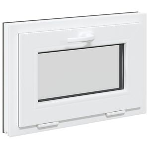 vidaXL Prozor za podrum RISOR 60 x 40 cm PVC i staklo Antracit