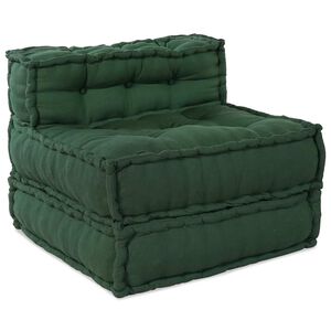 vidaXL Modularna sofa zelena 70x70x54 tkanina