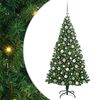 vidaXL Umjetno božićno drvce Zelena 180 cm PVC i Čelik i Plastika
