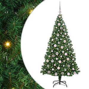 vidaXL Umjetno božićno drvce Zelena 180 cm PVC i Čelik i Plastika