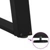 vidaXL Noge za blagovaonski stol U-oblik 2 kom Crne 90 x (72-73) cm Čelik