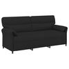 vidaXL Sofa za 3 osobe Crna 198 x 83 x 95 cm Tkanina