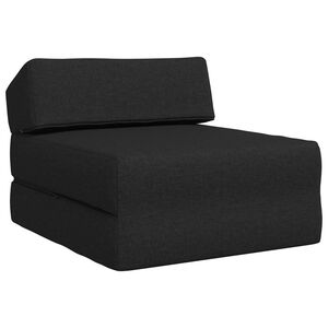 vidaXL Sofa na razvlačenje Crna 60 x 70 x 41 cm Tkanina
