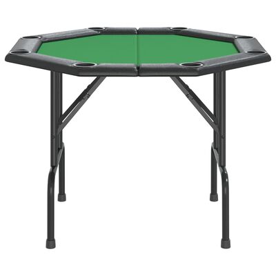 vidaXL Sklopivi stol za poker za 8 igrača zeleni 108 x 108 x 75 cm