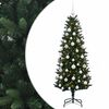 vidaXL Umjetno božićno drvce s kuglicama 120 cm 150 LED lampica