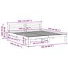 vidaXL Krevetna konstrukcija Prirodna 200 x 200 cm Čvrsto borovo drvo