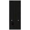 vidaXL Stalak za monitor crni (39 - 72) x 17 x 43 cm masivna borovina
