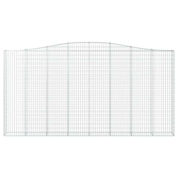 vidaXL Lučne gabionske ko&scaron;are 2 kom 400x30x200/220cm pocinčano željezo