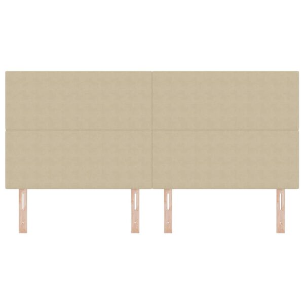 vidaXL Uzglavlje s uzglavljem Svijetlozeleni sivi 200 cm Lažna koža