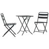 vidaXL Bistro set za vrt 3 kom. Antracit Čelik