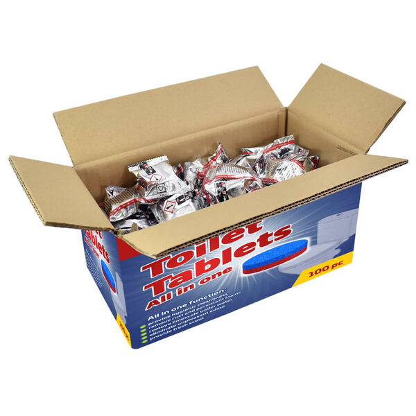 vidaXL Tablete za či&scaron;ćenje toaletne &scaron;koljke i pisoara 100 kom