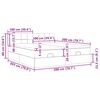 vidaXL Okvir kreveta s madracima tamnosivi 200x200cm baršunasti