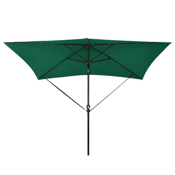 312493 vidaXL Wind Protection Band Set for Parasol Black Polypropylene