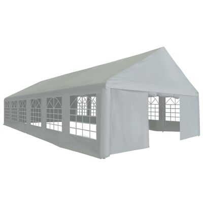 vidaXL Šator za zabave od PE-a 6 x 12 m sivi
