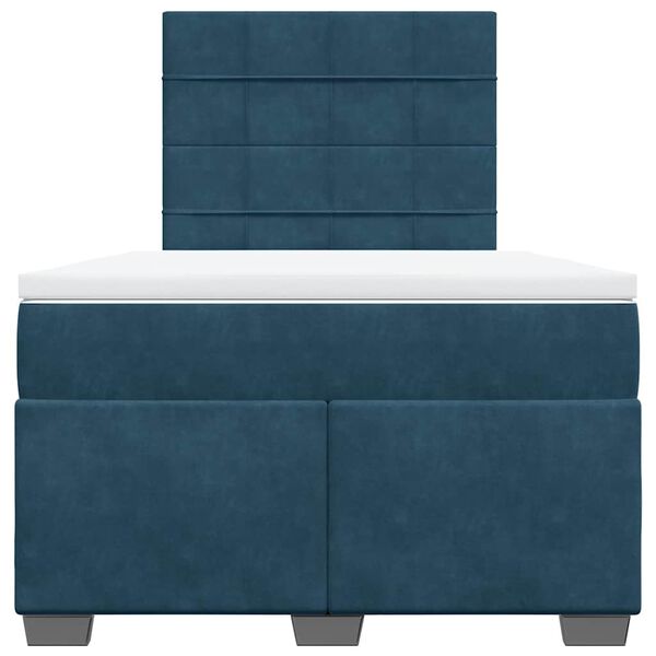 vidaXL Krevet s oprugama i madracem plavi 120 x 200 cm bar&scaron;un