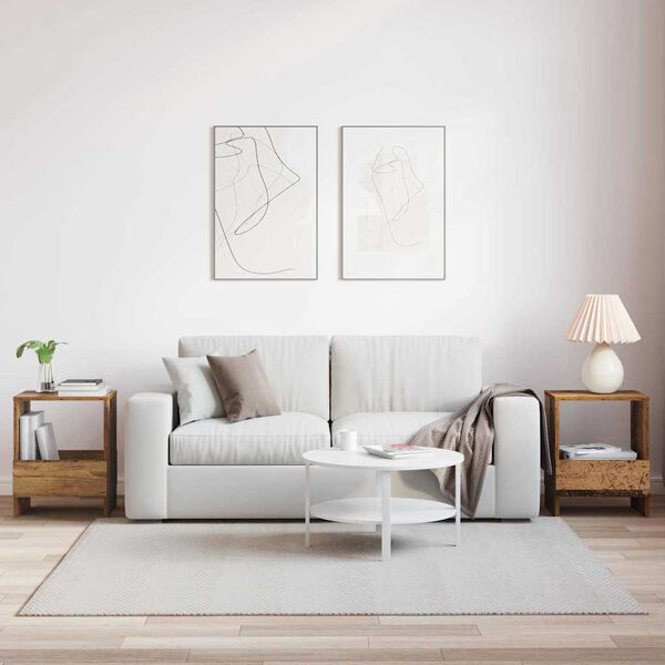 vidaXL Polica za časopise 2 pcs Staro drvo 35 x 30 x 45 cm