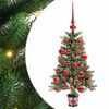 vidaXL Božićno drvce s 150 LED svjetlima s stalakom Zelena 90 cm PE
