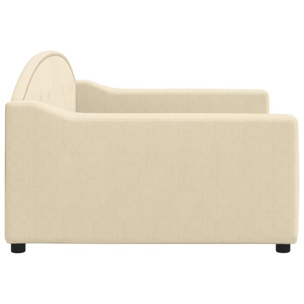 vidaXL Dnevni krevet krem 100 x 200 cm od tkanine