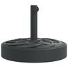 vidaXL Baza suncobrana za stupove &Oslash; 38/48 mm 25 kg okrugla
