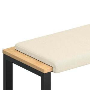 vidaXL Jastučić za klupu Teksturirani bar&scaron;un Krem Dubina 35 cm