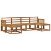 vidaXL Set vanjskih sofa 6 pcs Prirodna Čvrsto drvo akacije