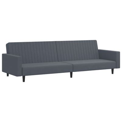 vidaXL 2-dijelni set sofa tamnosivi baršunasti
