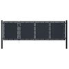 vidaXL Vrtna vrata Čelik 350x100 cm Antracit