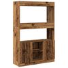 vidaXL Visoka komoda boja staro drvo 92x33x140 cm konstruirano drvo