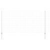 vidaXL Ograda s postovima Srebrno 1,2 x 10 m Čelik