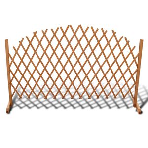 vidaXL Re&scaron;etkasta ograda od masivnog drva 180 x 100 cm
