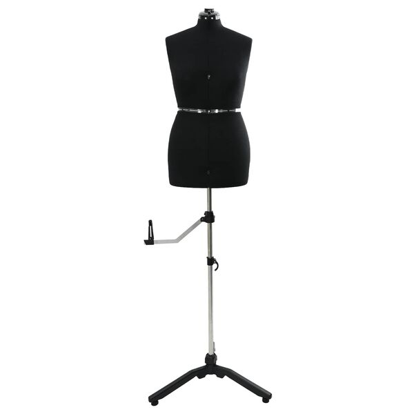 vidaXL Podesivi oblik haljine za žene Crna m Bar&scaron;un