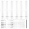 vidaXL Ograda s postovima Srebrno 1,5 x 50 m Čelik