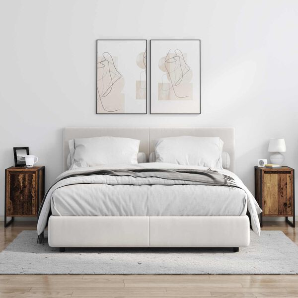 vidaXL Noćni ormarić Staro drvo 39,5 x 30 x 50 cm Konstruirano drvo