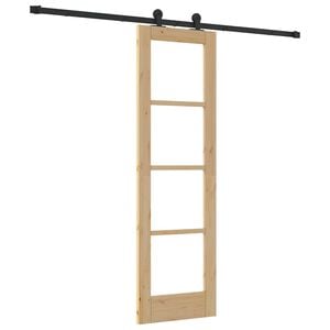 vidaXL Klizna vrata ORKDAL Prirodna 61 x 198,5 cm