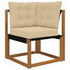 vidaXL Set vanjskih sofa s jastukom 6 pcs Prirodna i bež